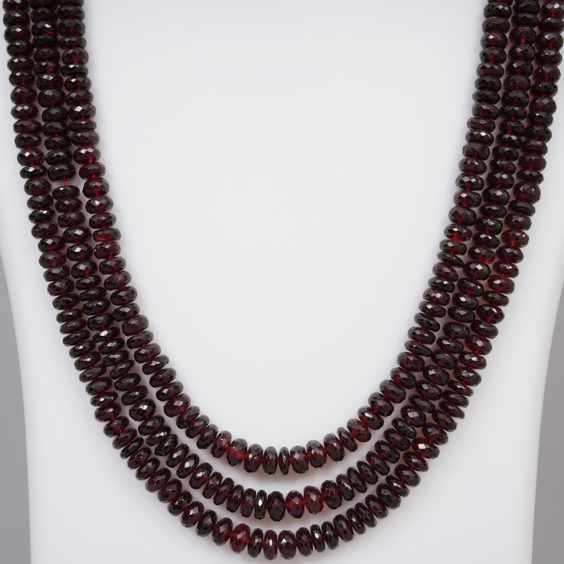 Natural Garnet Faceted Beads