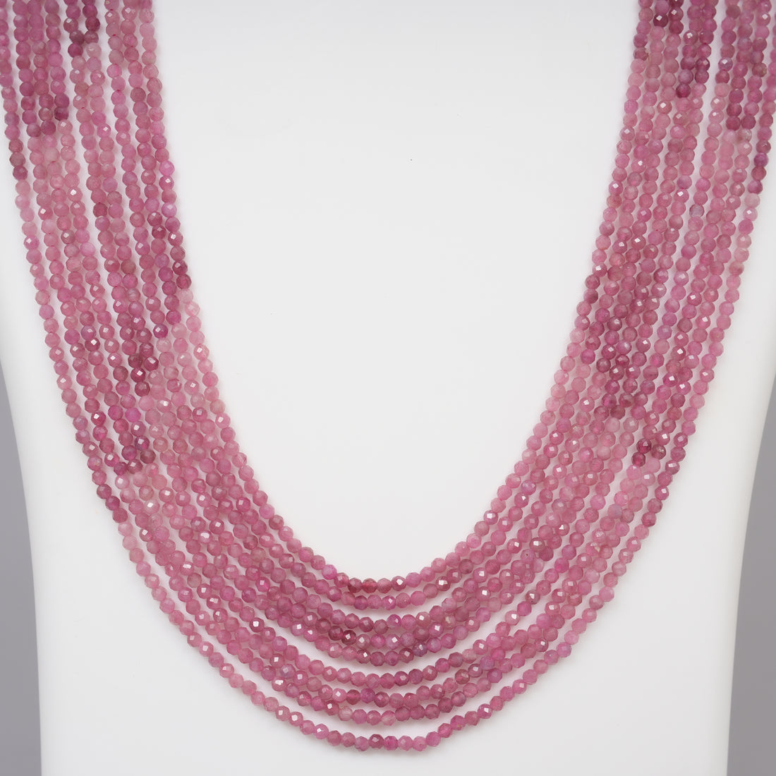 Natural Pink Tourmaline faceted beads