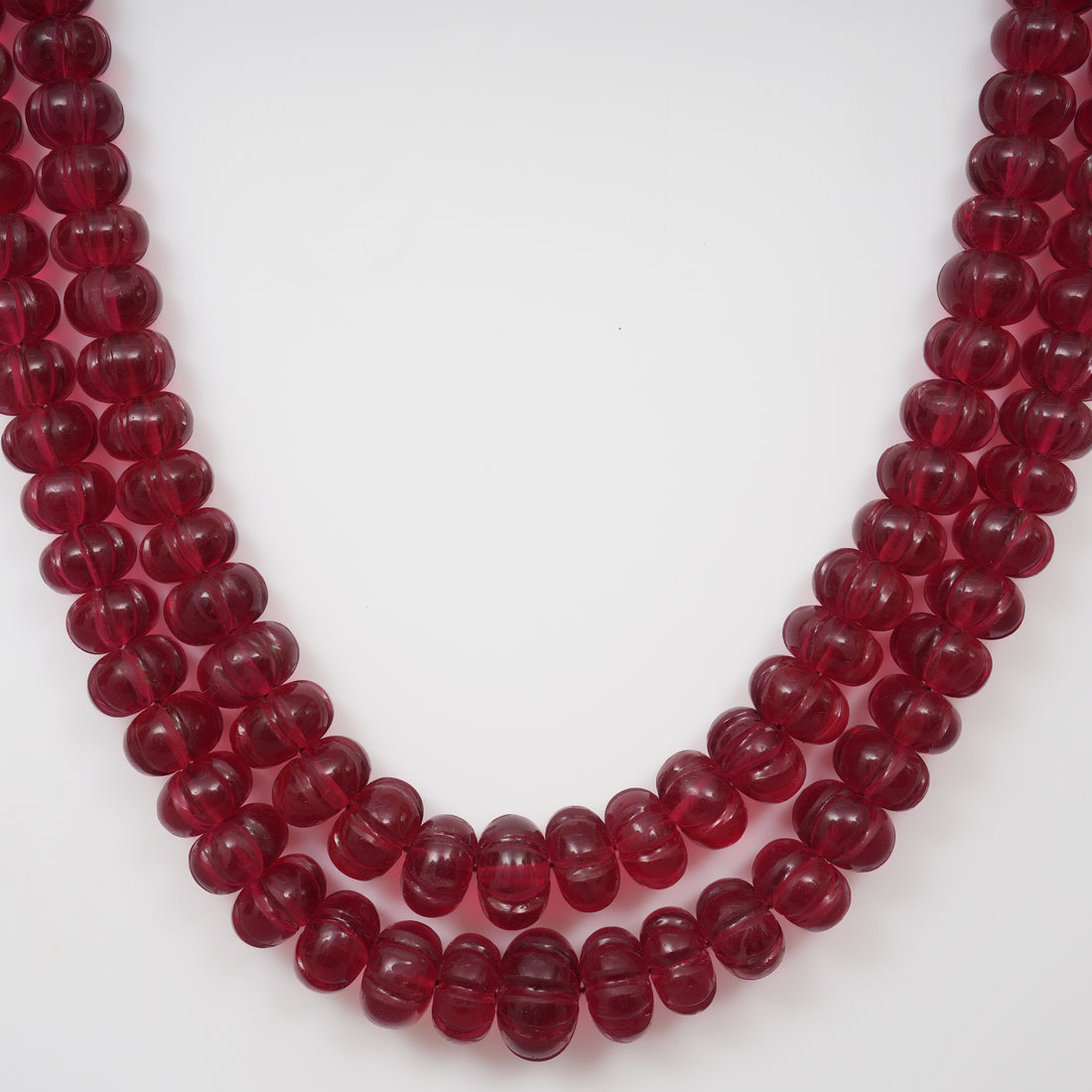Ruby quartz carved melons