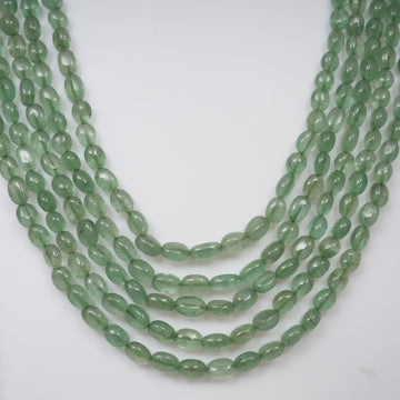 Natural Green Strawberry Quartz Smooth Ovals