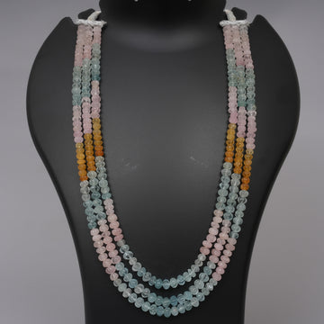 Multi Aquamarine Carved Melons