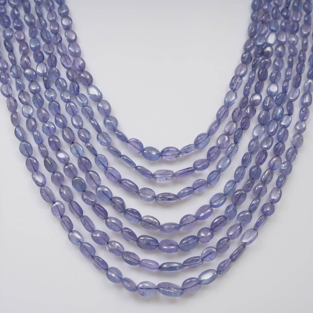 Natural Tanzanite Smooth Oval Beads