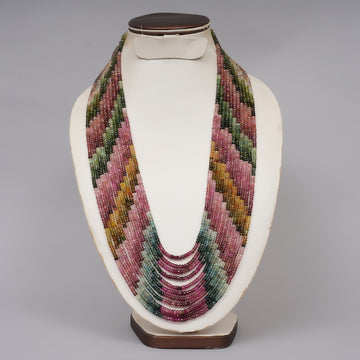 Multi Tourmaline Faceted Beads