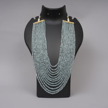 Natural Blue Aquamarine Faceted Beads