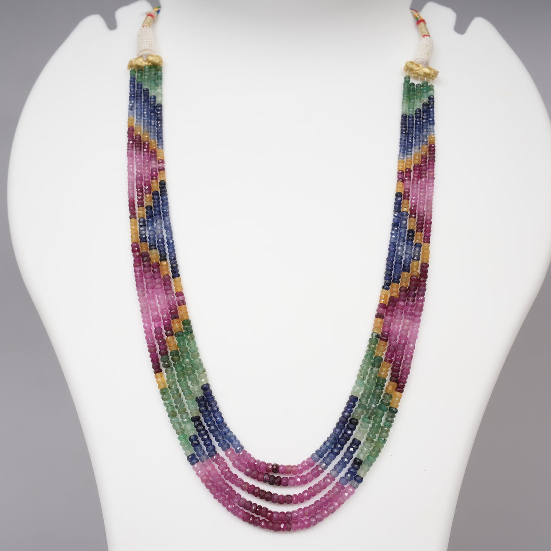 Natural Multi Precious Faceted Beads