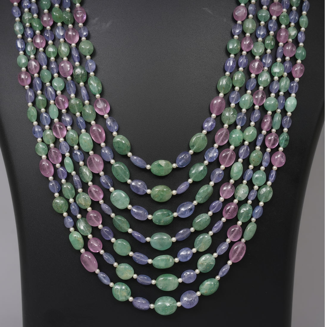 Natural Emerald , Ruby , Tanzanite Smooth ovals