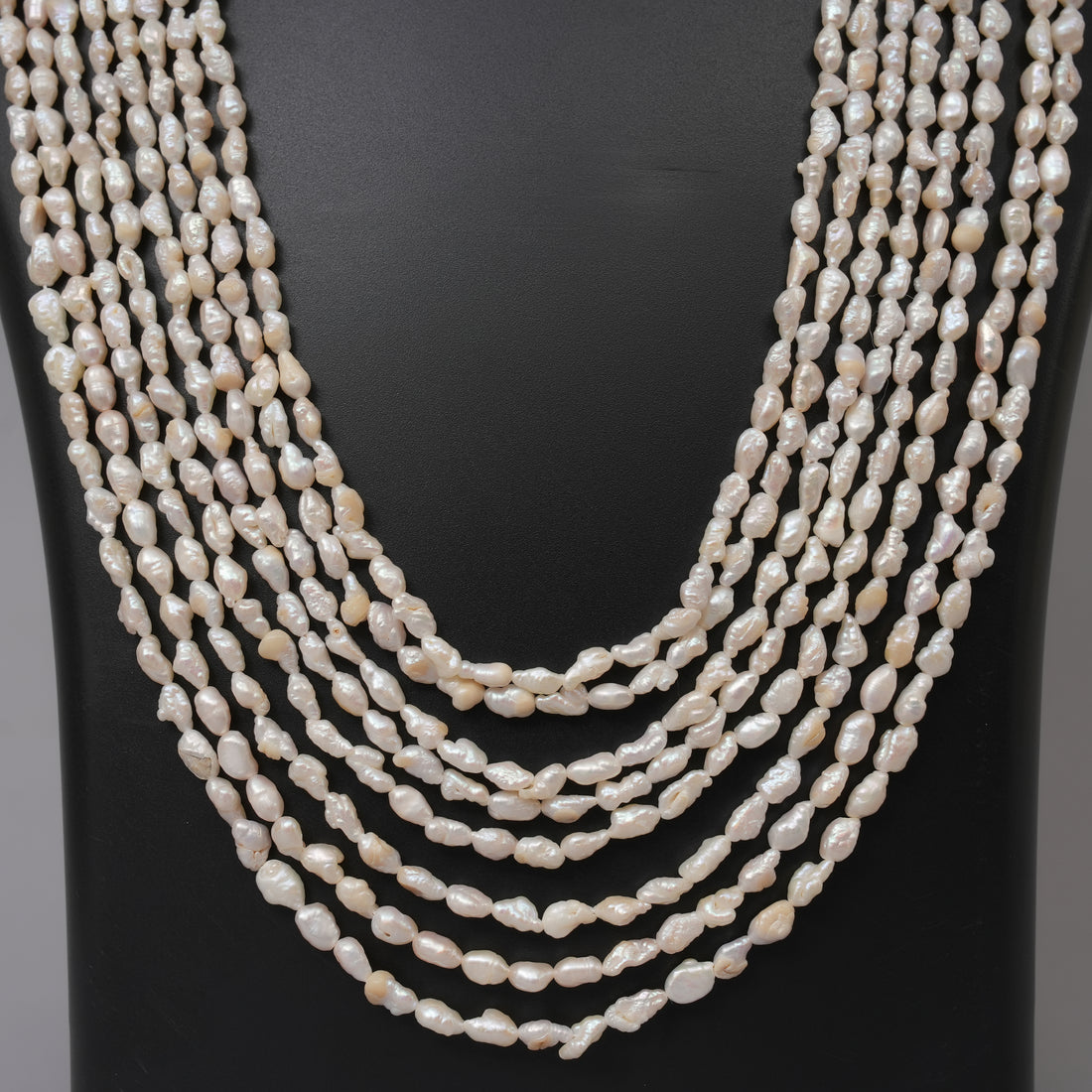 Natural Fresh water pearls smooth oval Rice Beads