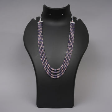 Natural Tanzanite + Morganite Faceted Beads