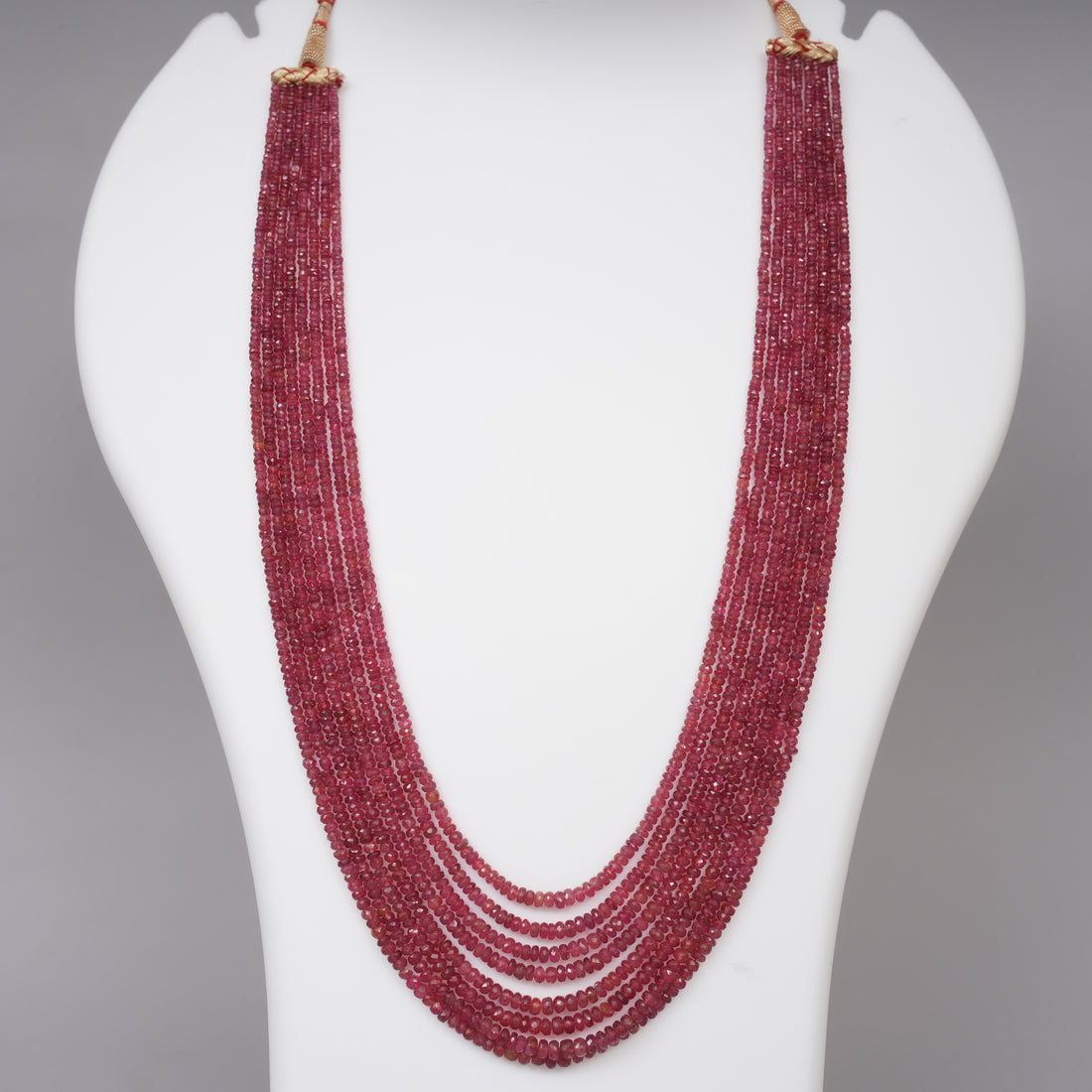 Natural Red Spinel Faceted Beads