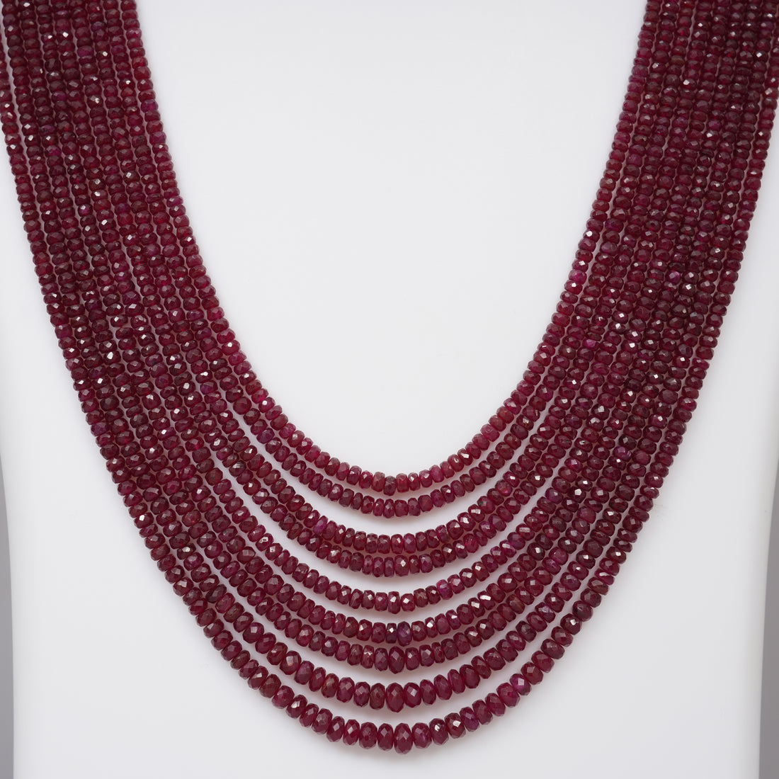 Natural Ruby faceted beads