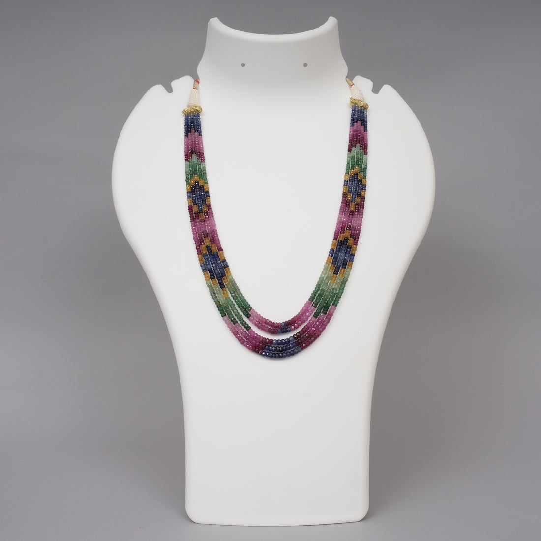 Natural Multi Precious Faceted Beads