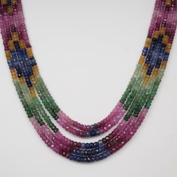 Natural Multi Precious Faceted Beads