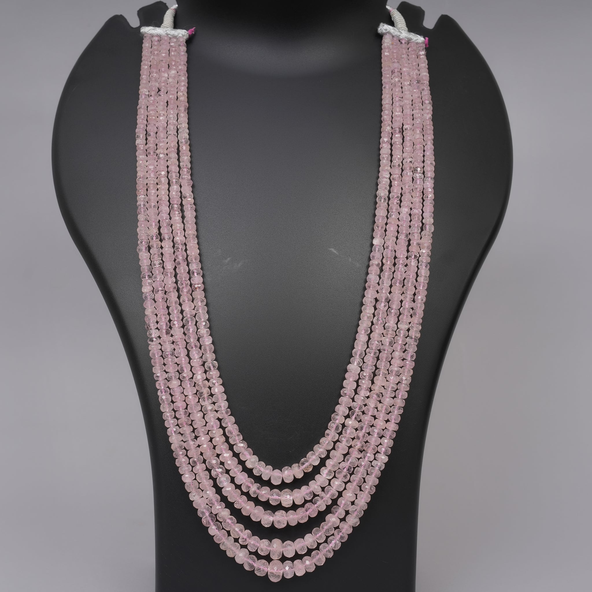Natural Morganite Faceted Beads