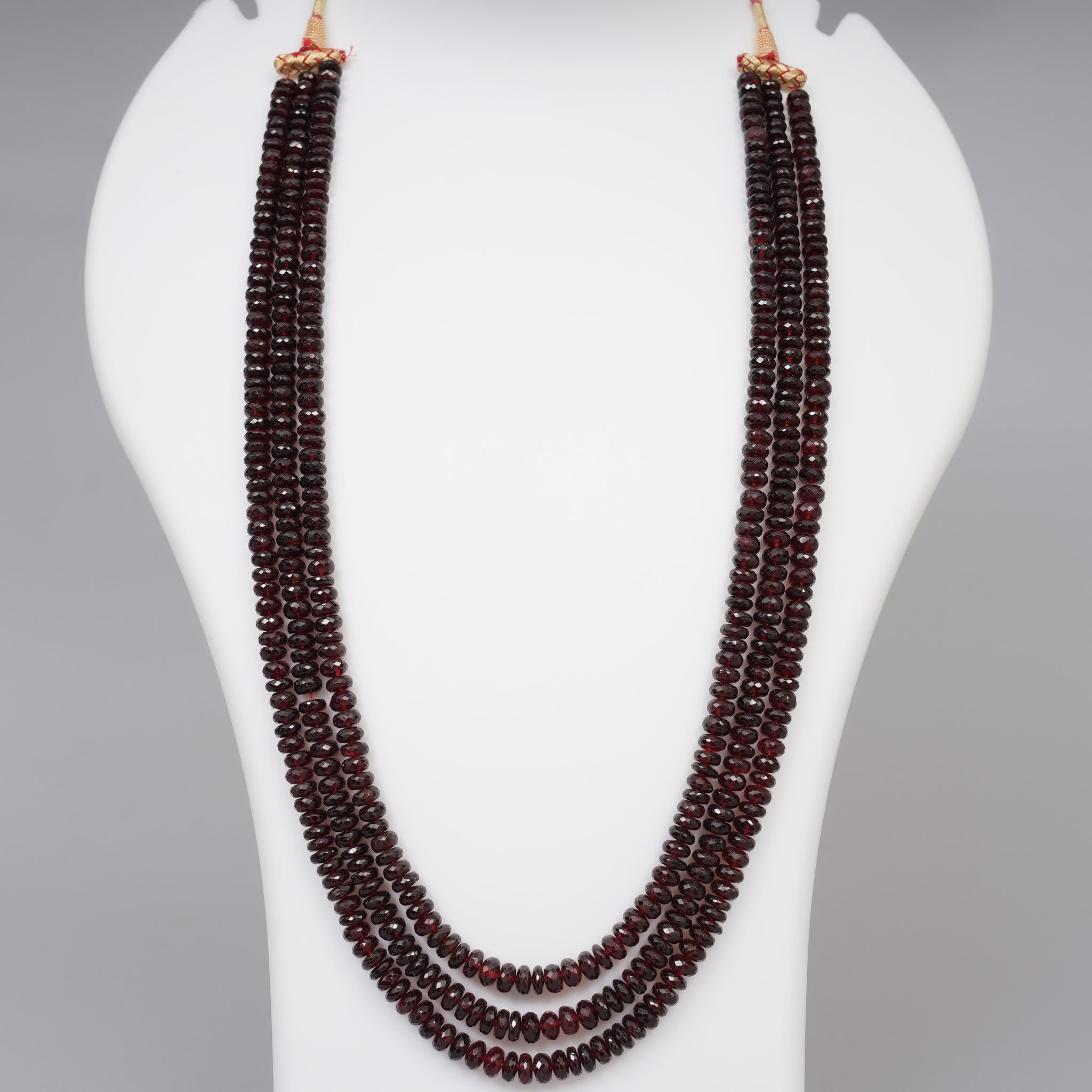 Natural Garnet Faceted Beads
