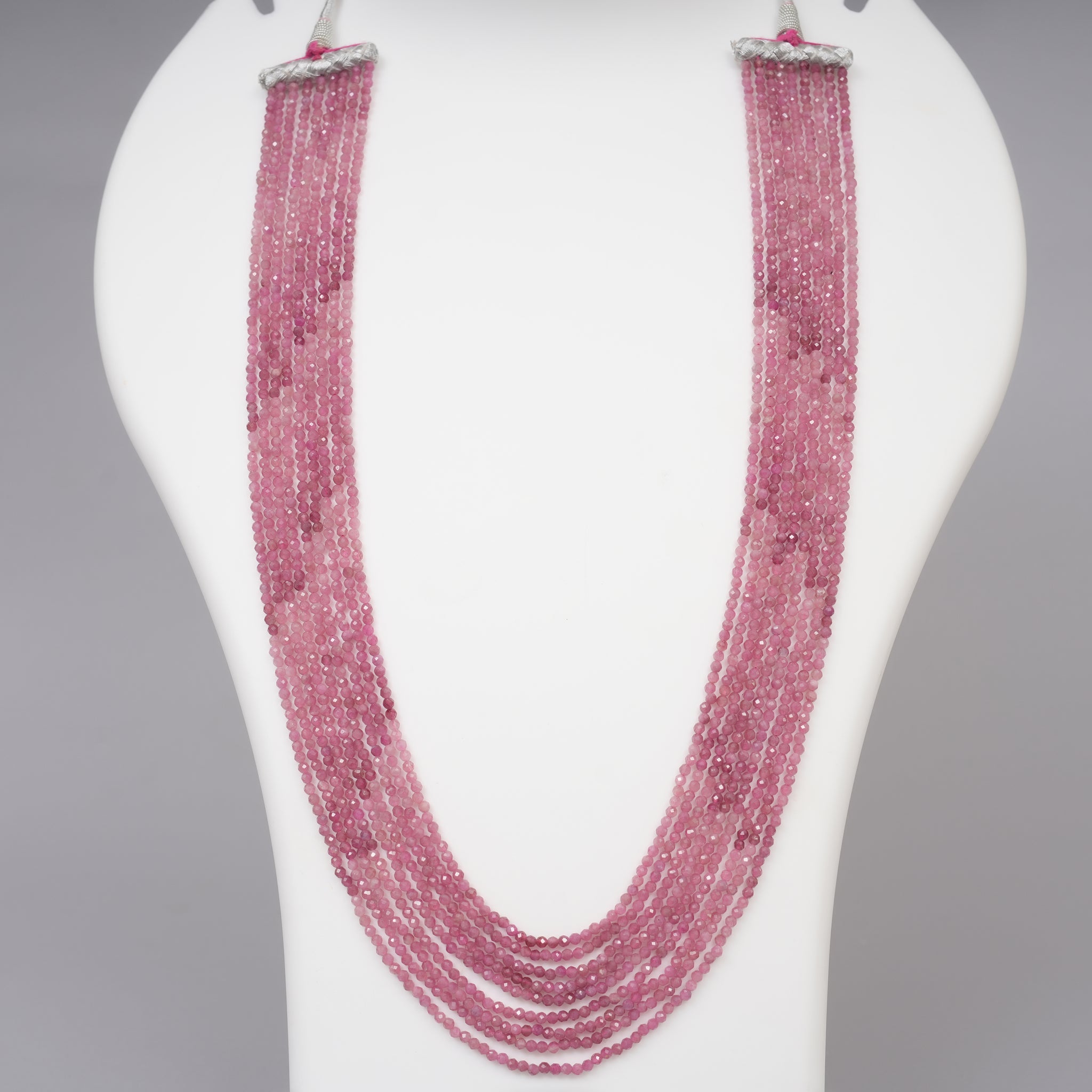 Natural Pink Tourmaline faceted beads