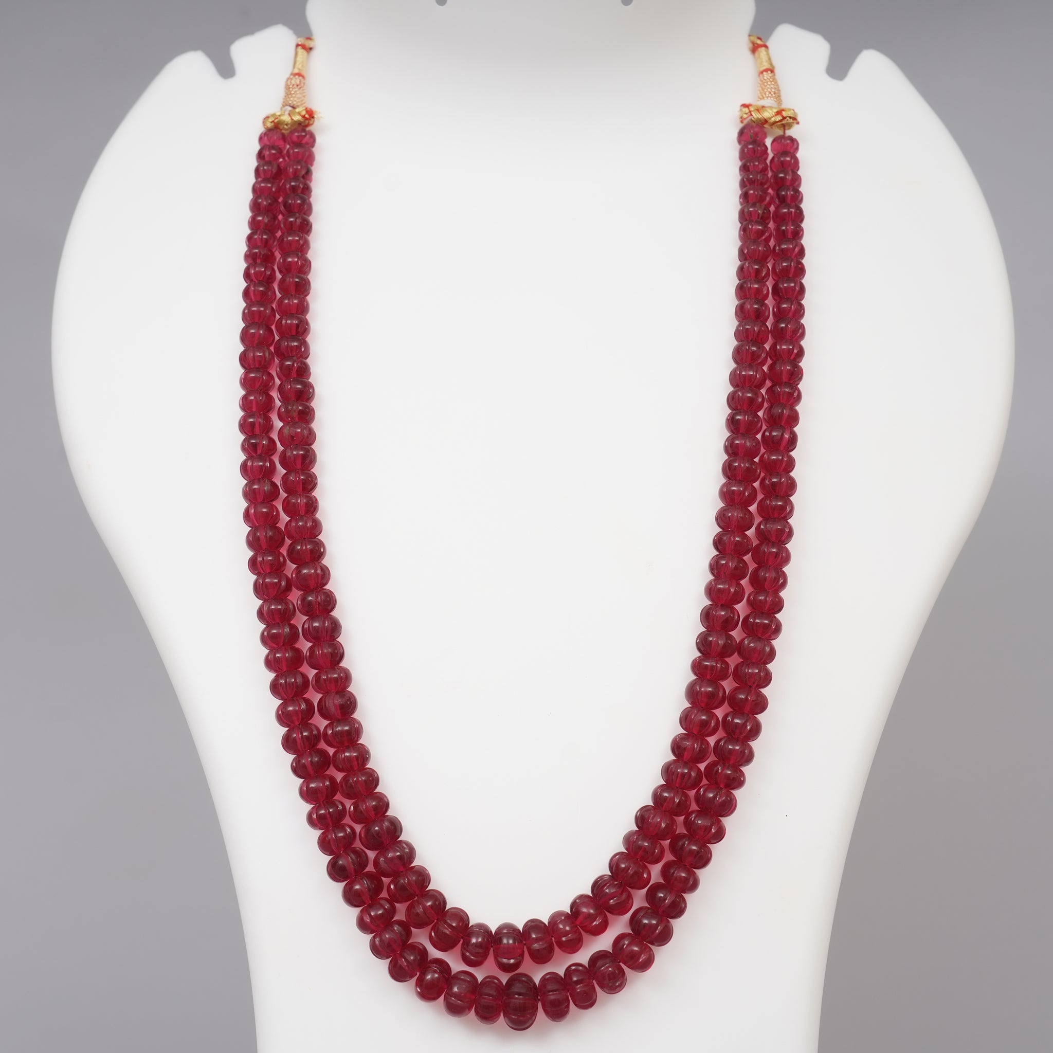 Ruby quartz carved melons