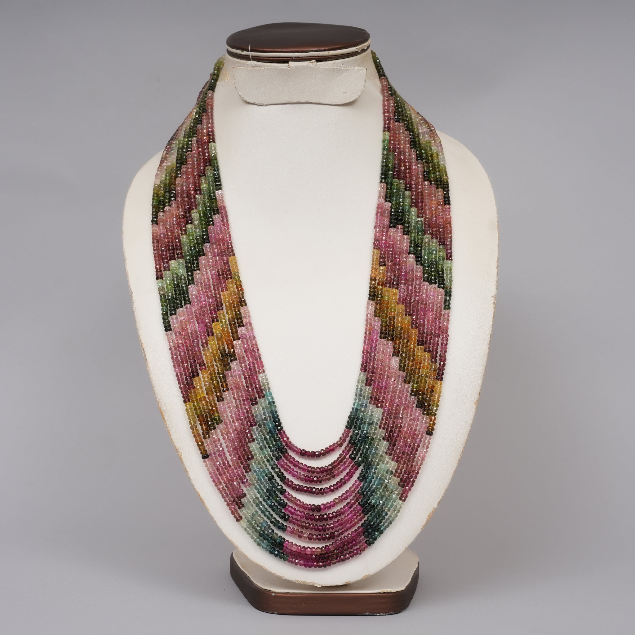 Multi Tourmaline Faceted Beads