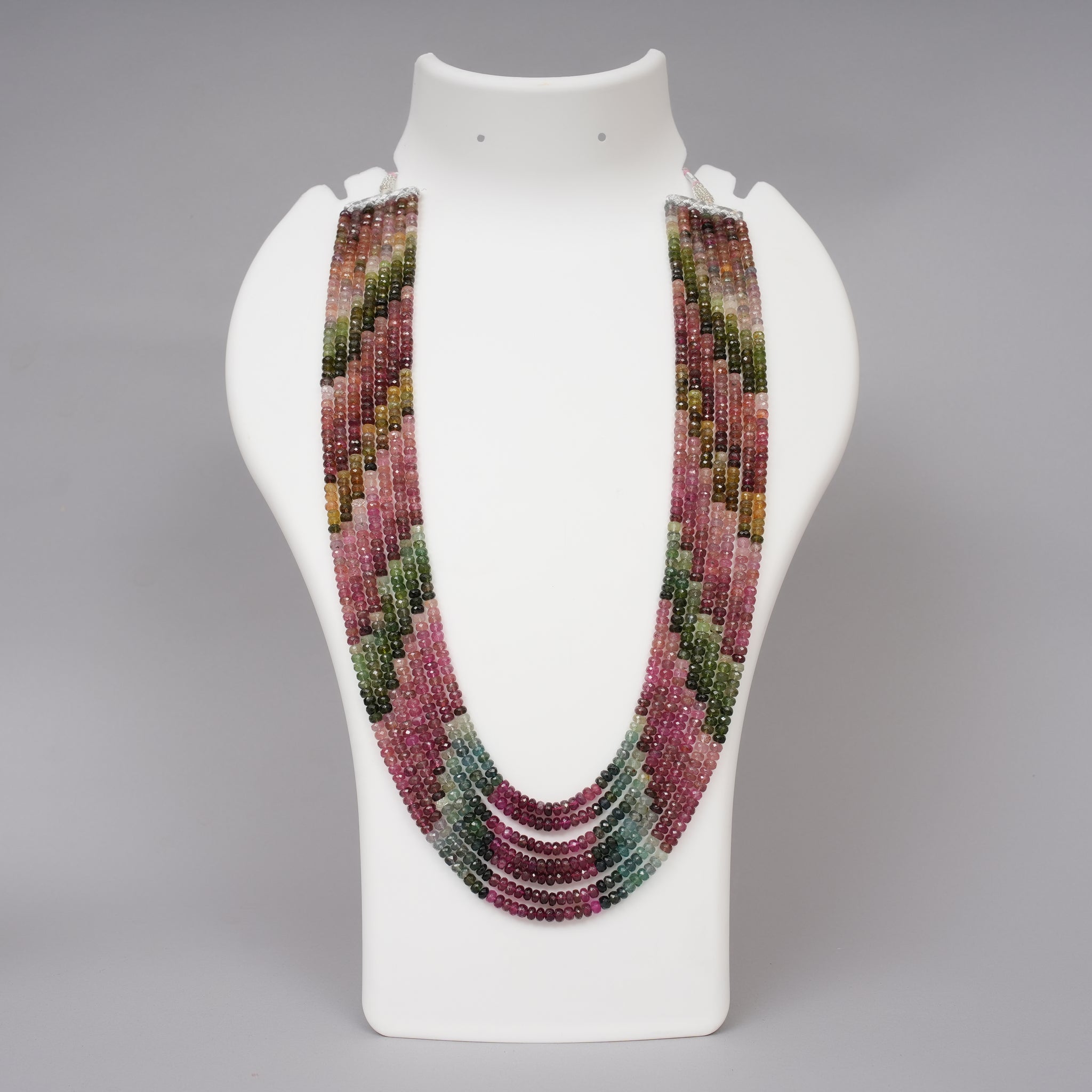 Multi Tourmaline Faceted Beads