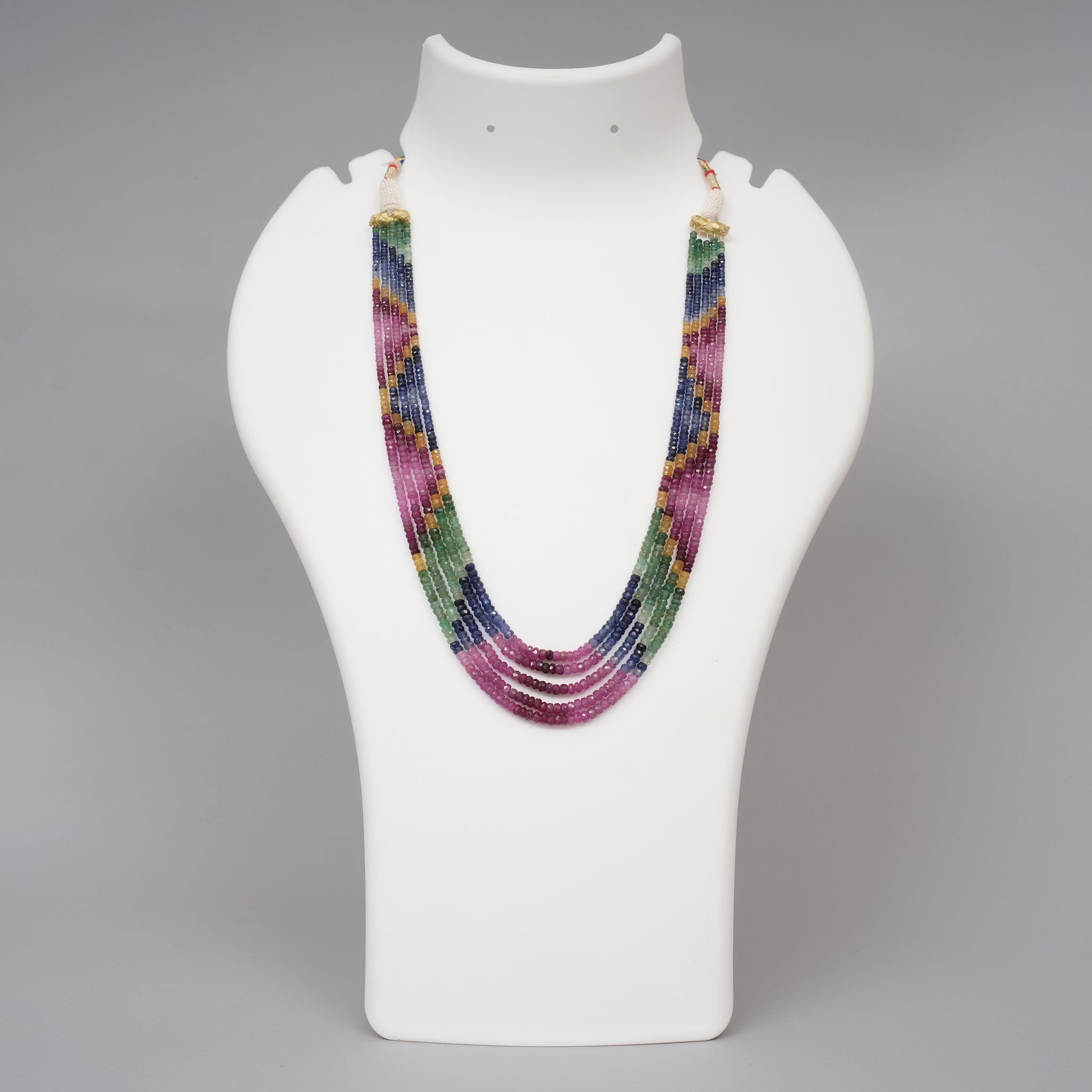 Natural Multi Precious Faceted Beads