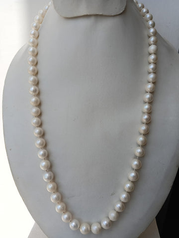 Natural South Sea Pearls Smooth Round Beads – Single-Strand Necklace